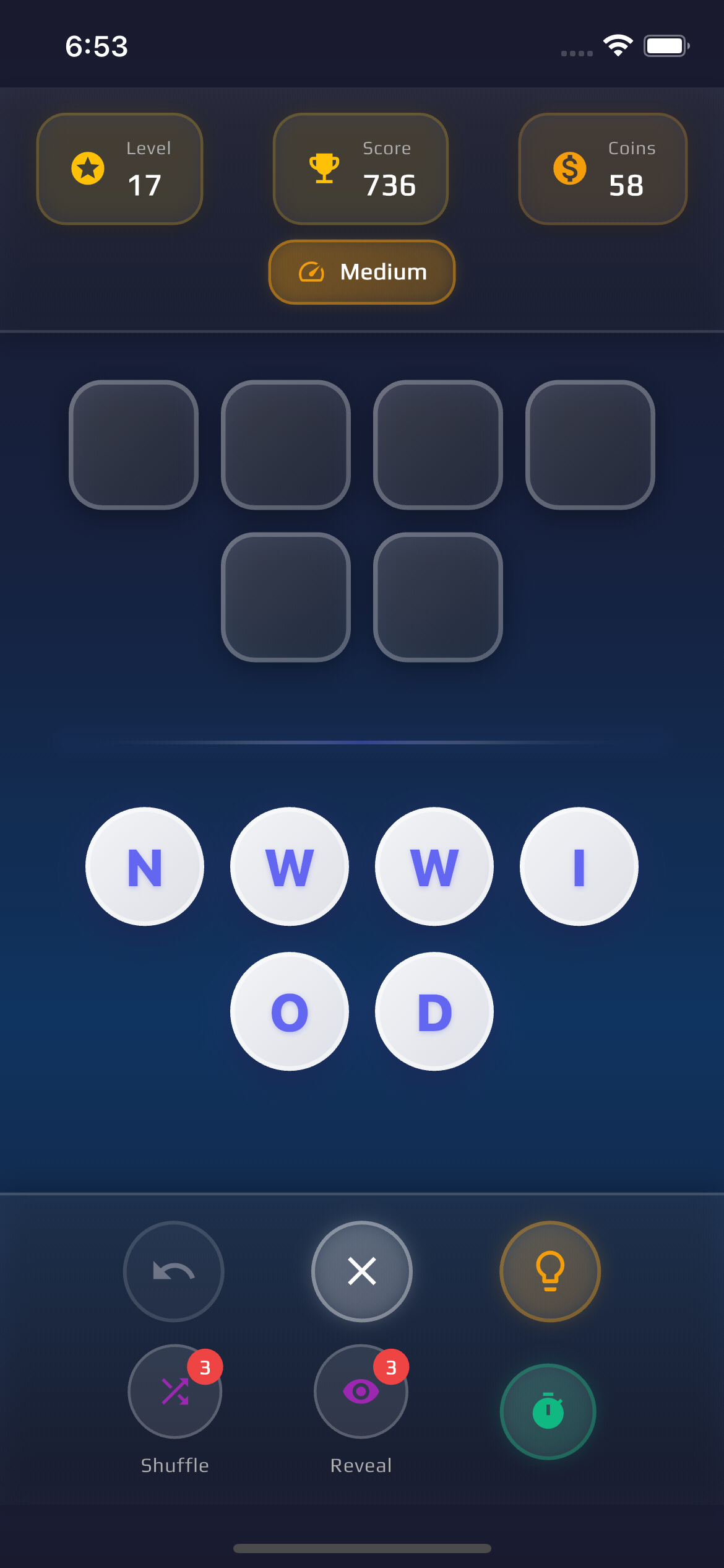 WordPlayX Game - Dark